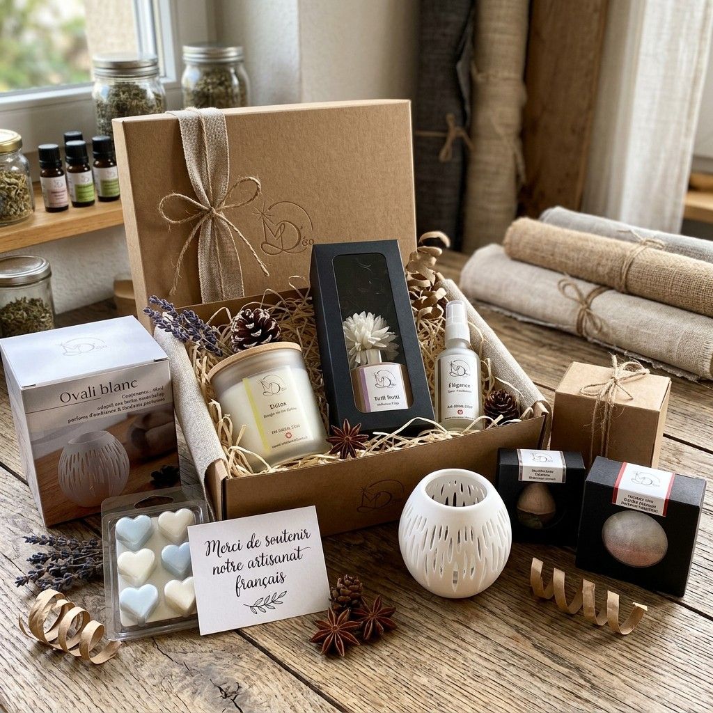 Coffret bougie Fleuries &amp; boisés  - Ma Lueur D'éco