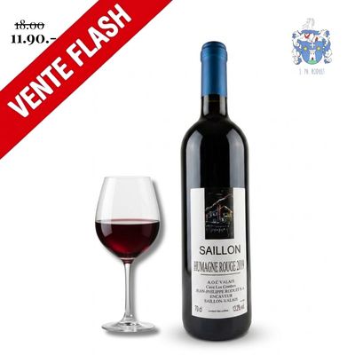 6x Humagne Rouge AOC 2019 - Cave Les Combes