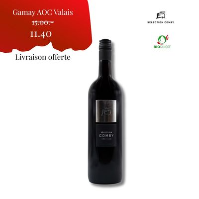 6 X Gamay AOC Valais 2023 75cl - Sélection Comby