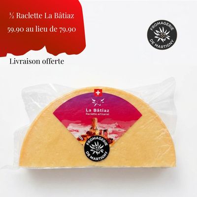 1/2 Raclette La Bâtiaz lavée sous vide