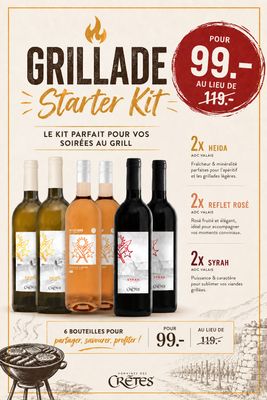 Carton découverte "Grillade Starter kit" - Domaines des Crêtes
