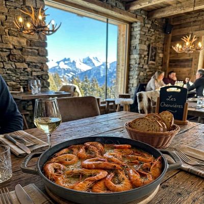 Gambas à l'ail et persil à la provençale - Les Chenevières
