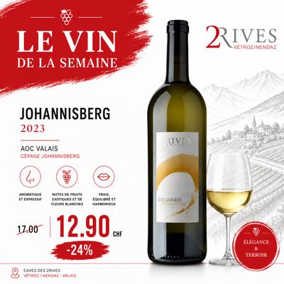 6 X Johannisberg 2024 - Cave des 2Rives