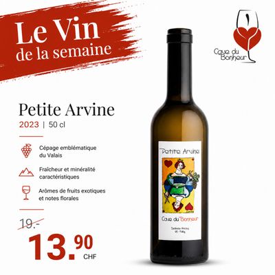6X Petite Arvine 50cl 2023 - Cave du Bonheur