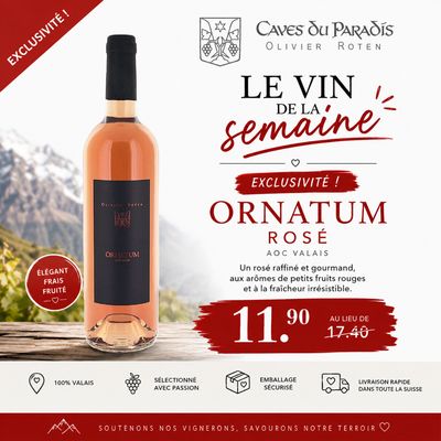 6 x Ornatum Rosé 2025 75cl - Caves du Paradis