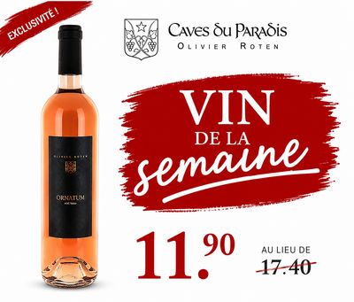 6 x Ornatum Rosé 2025 75cl - Caves du Paradis