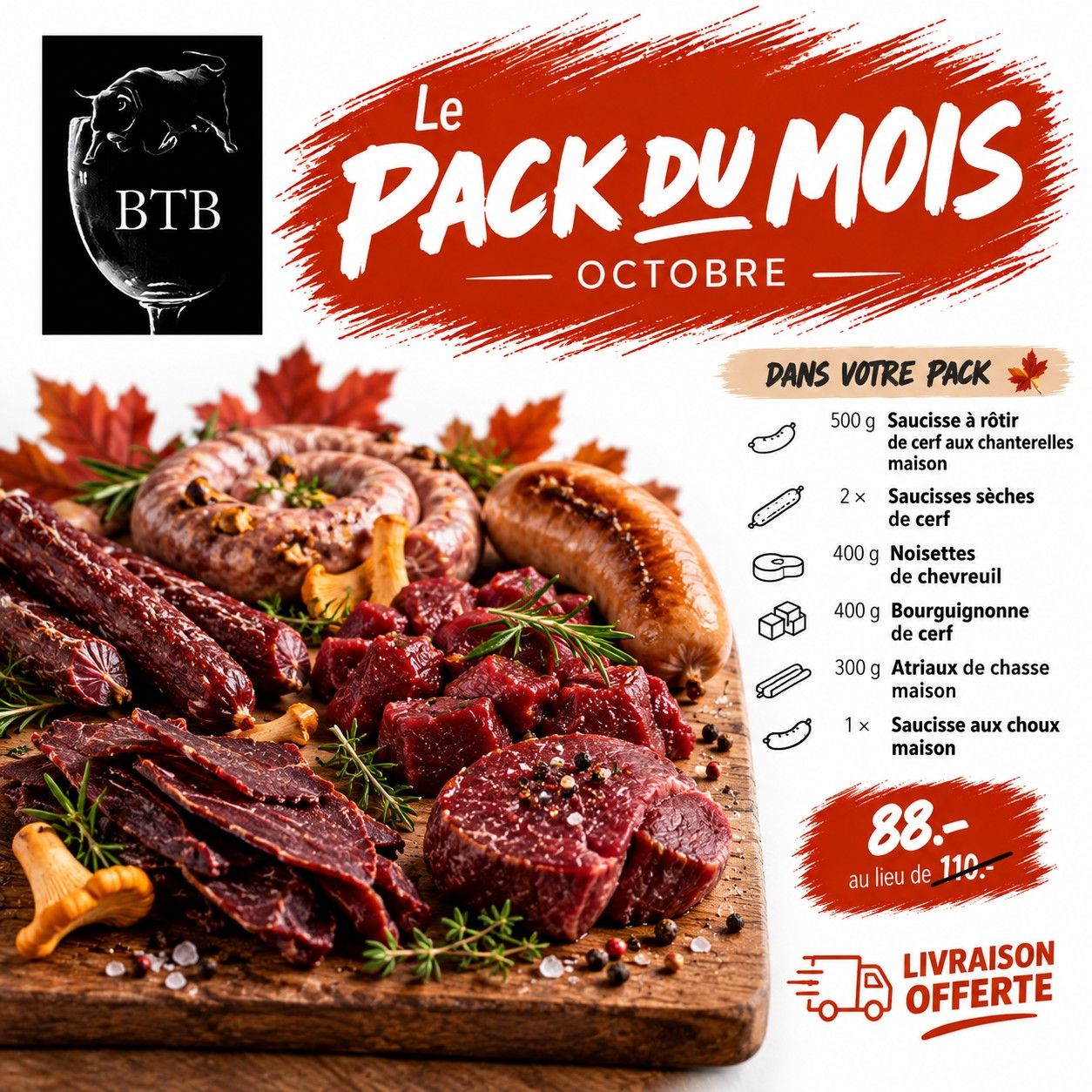 Pack du mois d'octobre - BTB