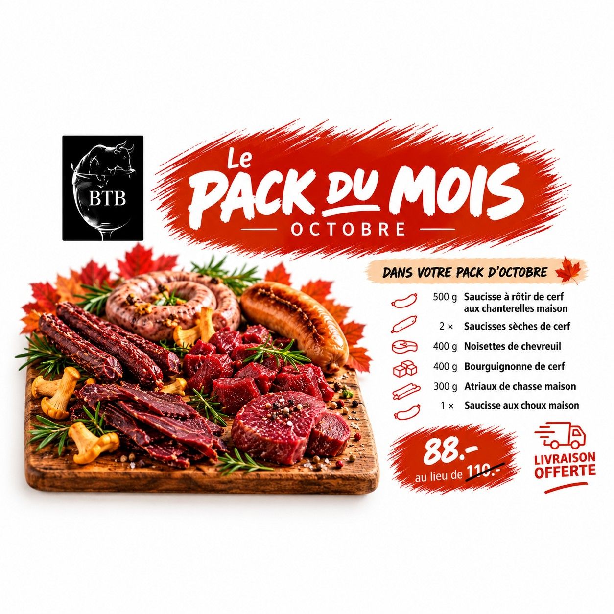 Pack du mois d'octobre - BTB