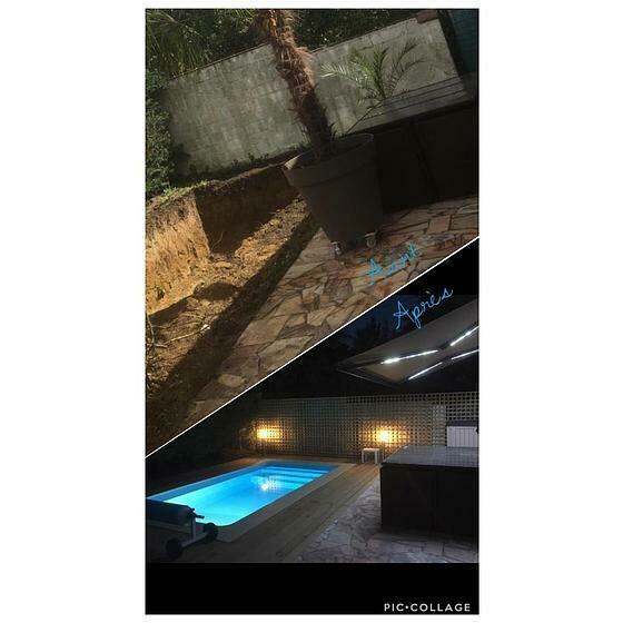 création mini piscine