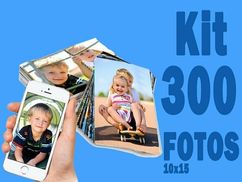 Pacote Fotográfico 10x15cm - 300 FOTOS
