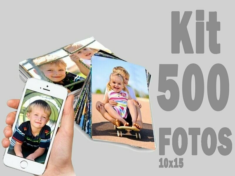 Pacote Fotográfico 10x15cm - 500 FOTOS
