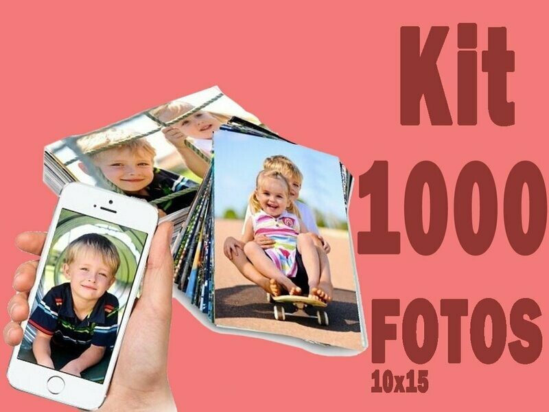 Pacote Fotográfico 10x15cm - 1000 FOTOS