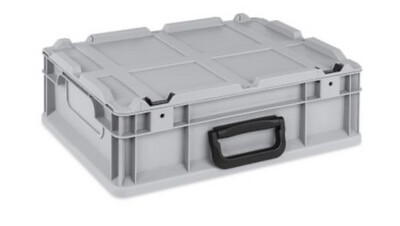 Portable Eurobox mit Griff und Deckel 11ltr.