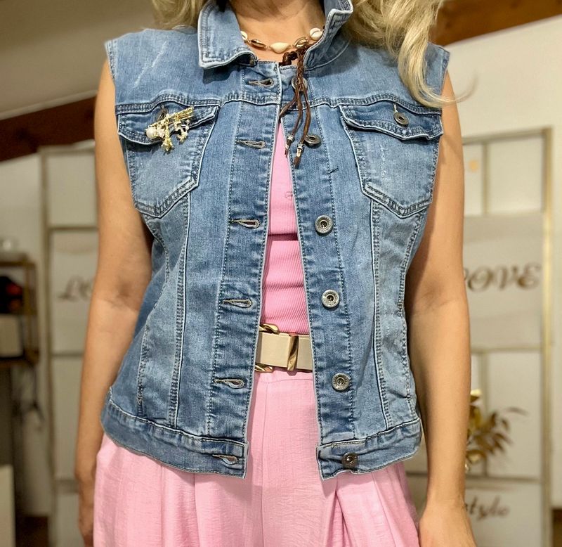 Jeansgilet 
