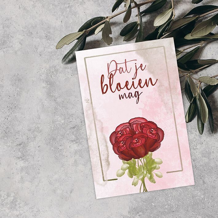 Kaart 'Dat je bloeien mag'