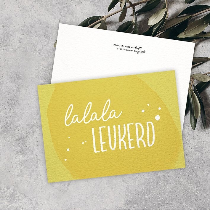 Kaart 'lalala leukerd' - de Zouwe Boezem