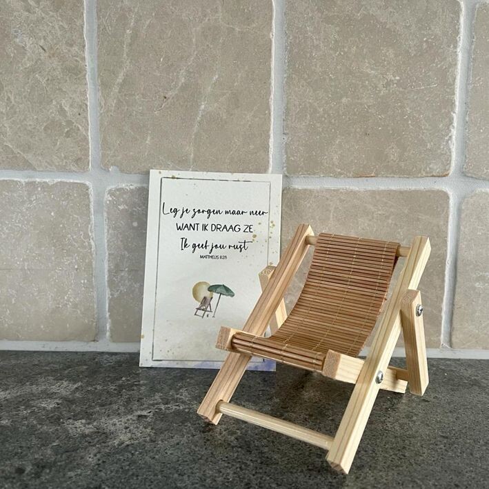 'Rust' Strandstoel met kaartje