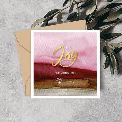 May Joy surround you - kaart - met goudfolie