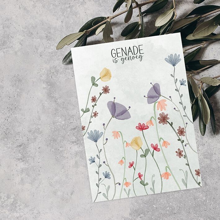 Kaart 'Genade is genoeg'