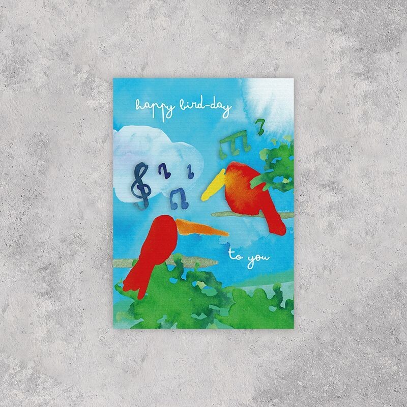 Kaart 'happy bird-day to you'