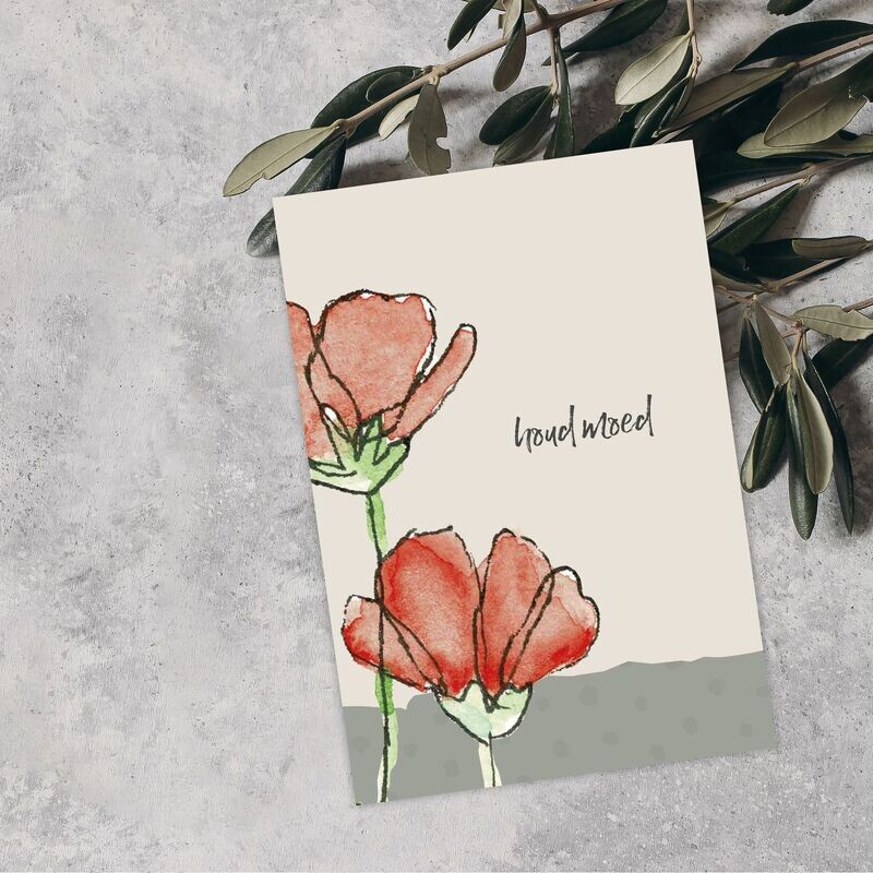 Kaart 'Houd moed'