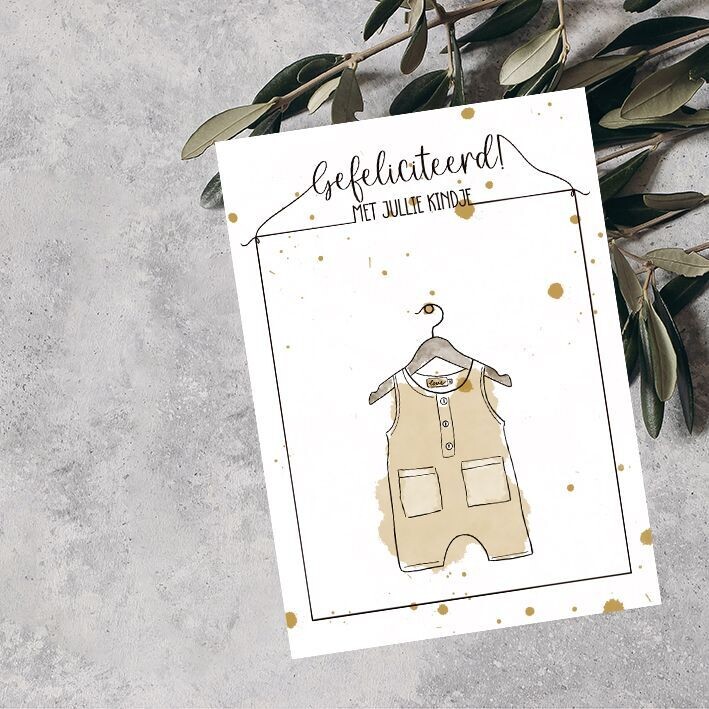 Kaart 'Gefeliciteerd met jullie kindje'