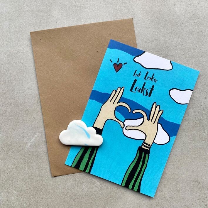 Leuk leuker leukst - met wolk magneetje