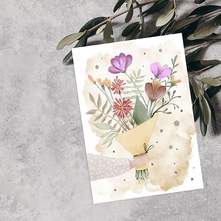 Kaart 'Bos bloemen'