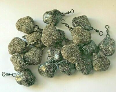 Gravel LEAD WEIGHTS SINKERS textured smooth or uncoated Sea//Carp fishing tackle.