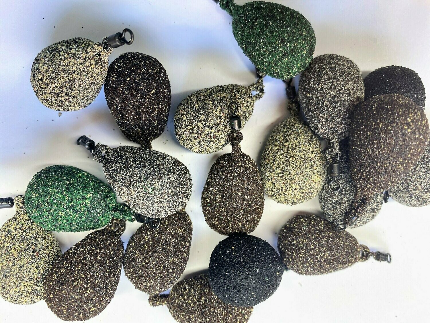 Gravel LEAD WEIGHTS SINKERS textured smooth or uncoated Sea//Carp fishing tackle.
