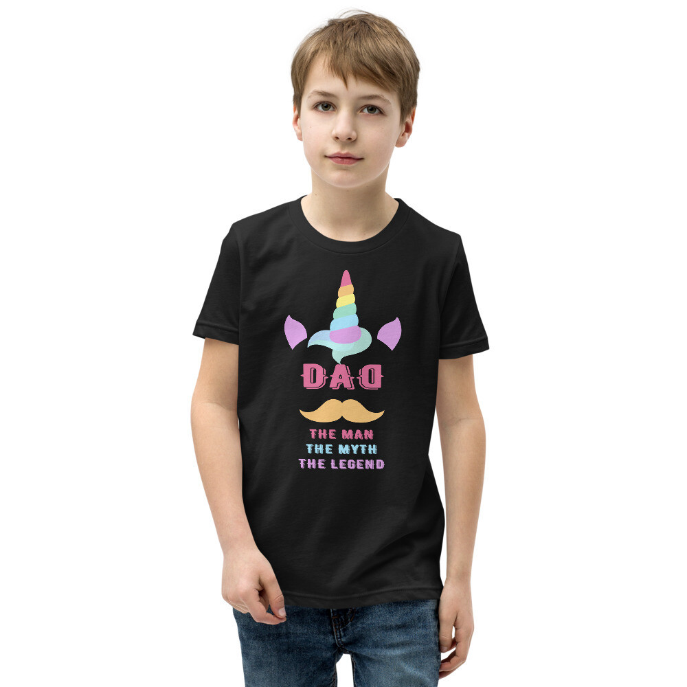 Dad , The Man The Myth The Legend , Youth Short Sleeve T-Shirt