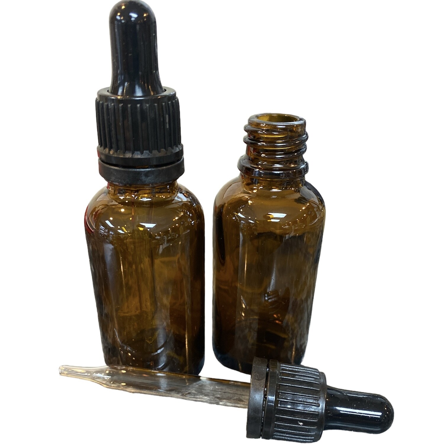 1 oz/30ml Amber Bottle w/Dropper