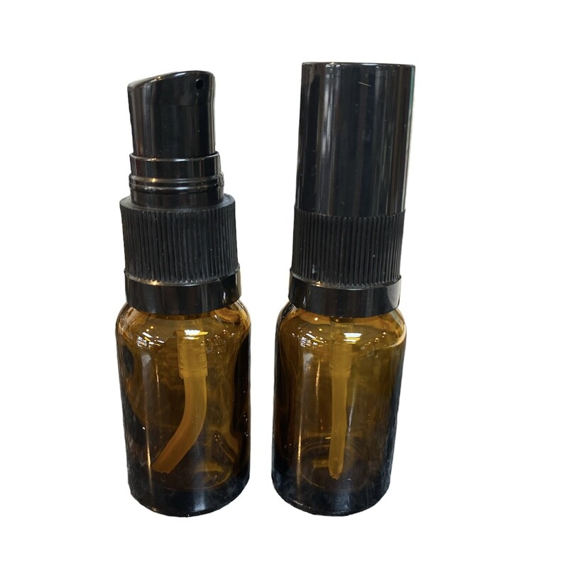 .5oz/15ml Amber Bottle W/Pump