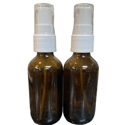 2oz Amber Bottle Mister Sprayer