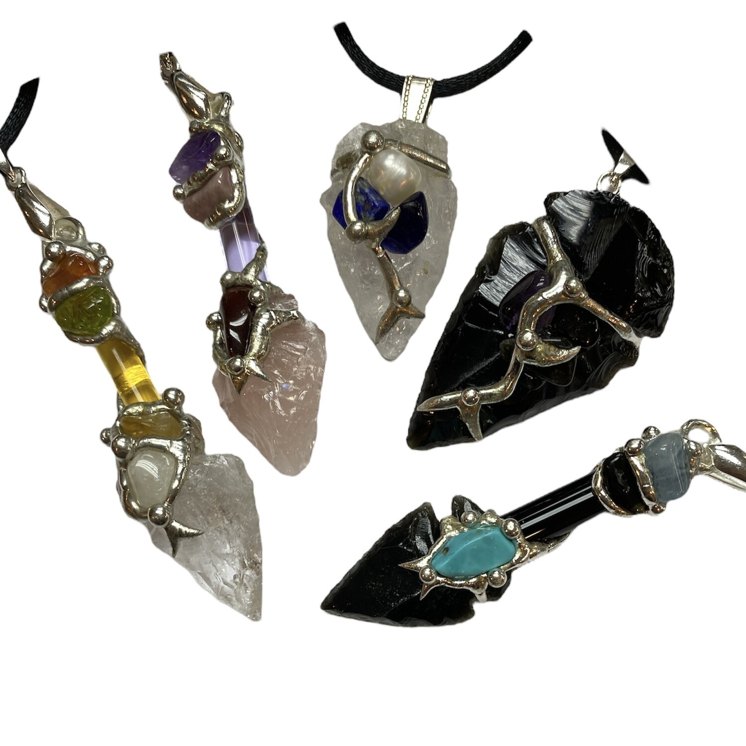 Seeds Arrowhead Necklaces