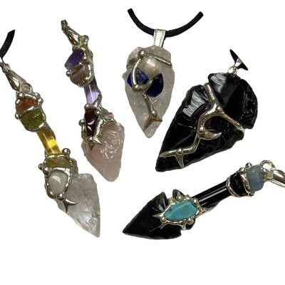 Seeds Arrowhead Necklaces Seeds Arrowhead Necklaces