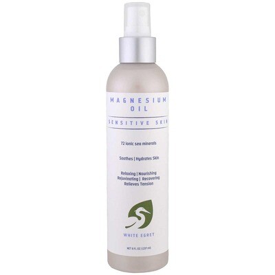 White Egret Sensitive Magnesium Oil Spray 8oz.