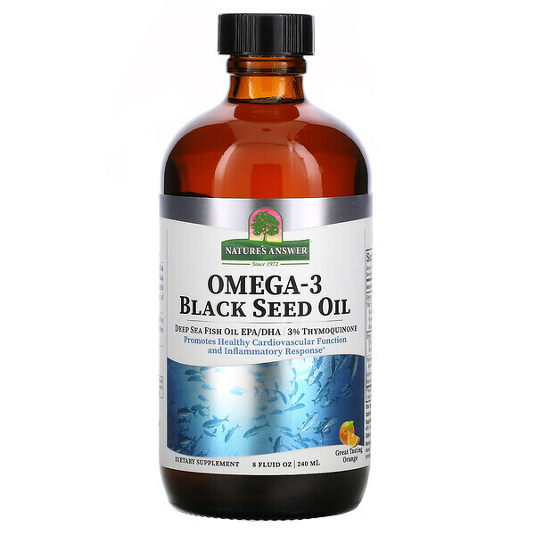 Omega-3 W/Black Seed Oil - Nature&#39;s Answer