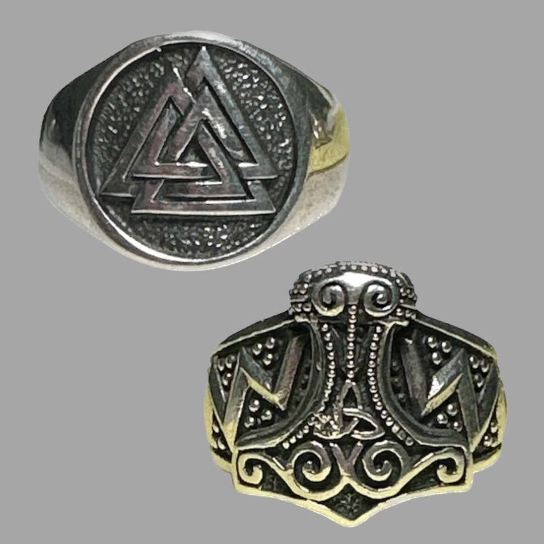 Norse Inspired Sterling Rings