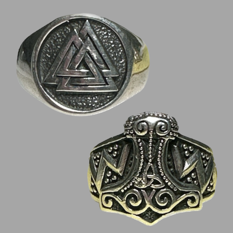 Norse Inspired Sterling Rings