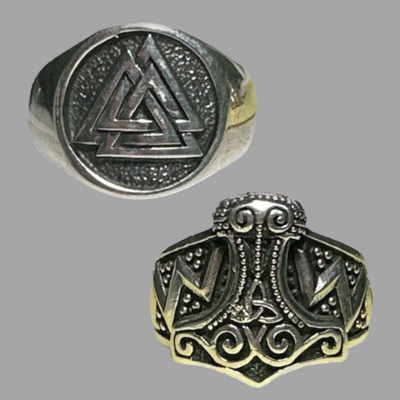 Norse Inspired Sterling Rings Norse Inspired Sterling Rings
