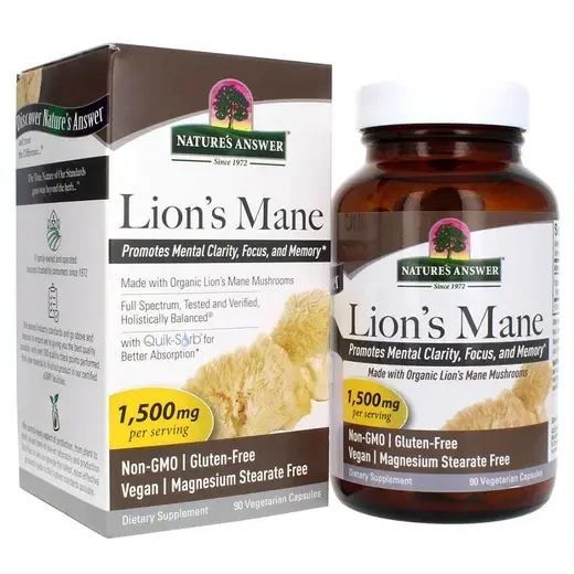 Nature&#39;s Answer Organic Lion&#39;s Mane Capsules