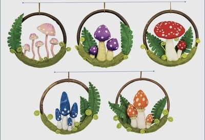 DZI Felt Mushroom Décor 