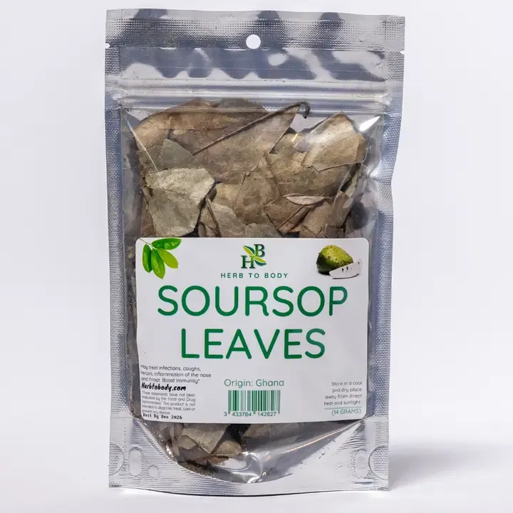 Soursop Leaves 14 Grams (Approx 50 Leaves)