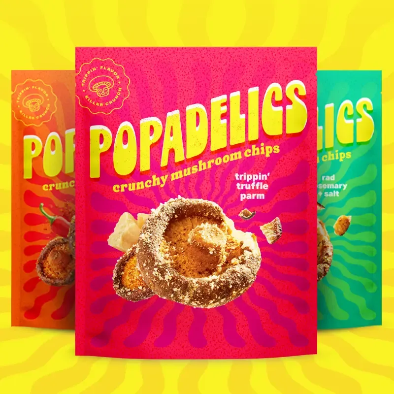 Popadelics Crunchy Mushroom Chips
