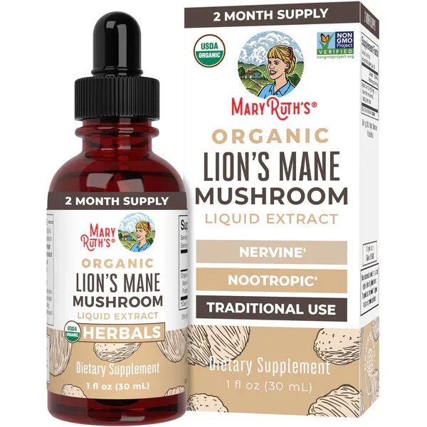 Mary Ruth&#39;s Lion&#39;s Mane Liquid Extract 1oz
