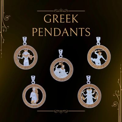 Greek God/dess Sterling Pendants