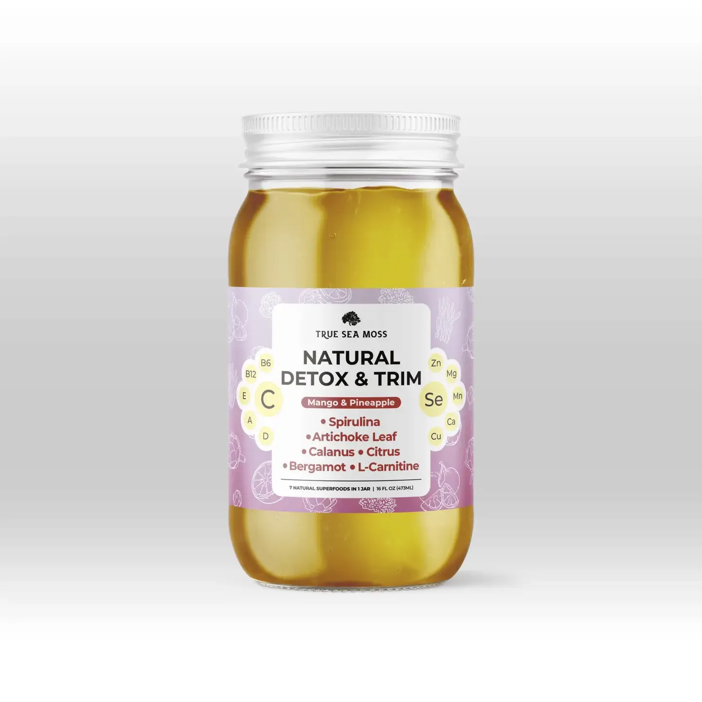 Natural Detox &amp; Trim Sea Moss Gel - True Sea Moss