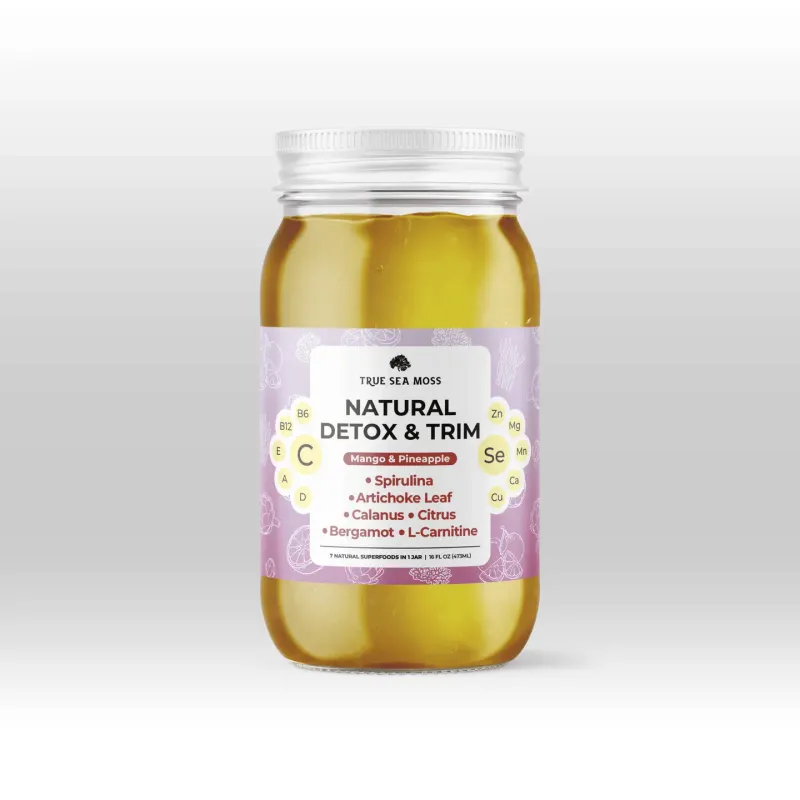 Natural Detox &amp; Trim Sea Moss Gel - True Sea Moss