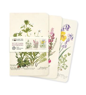 Royal Botanic Garden Edinburgh Set of 3 Mini Notebooks